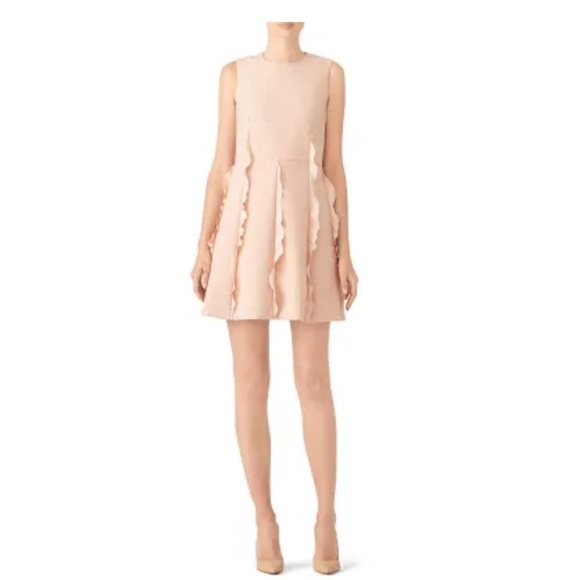 RED Valentino Pink Ruffle Skirt Dress